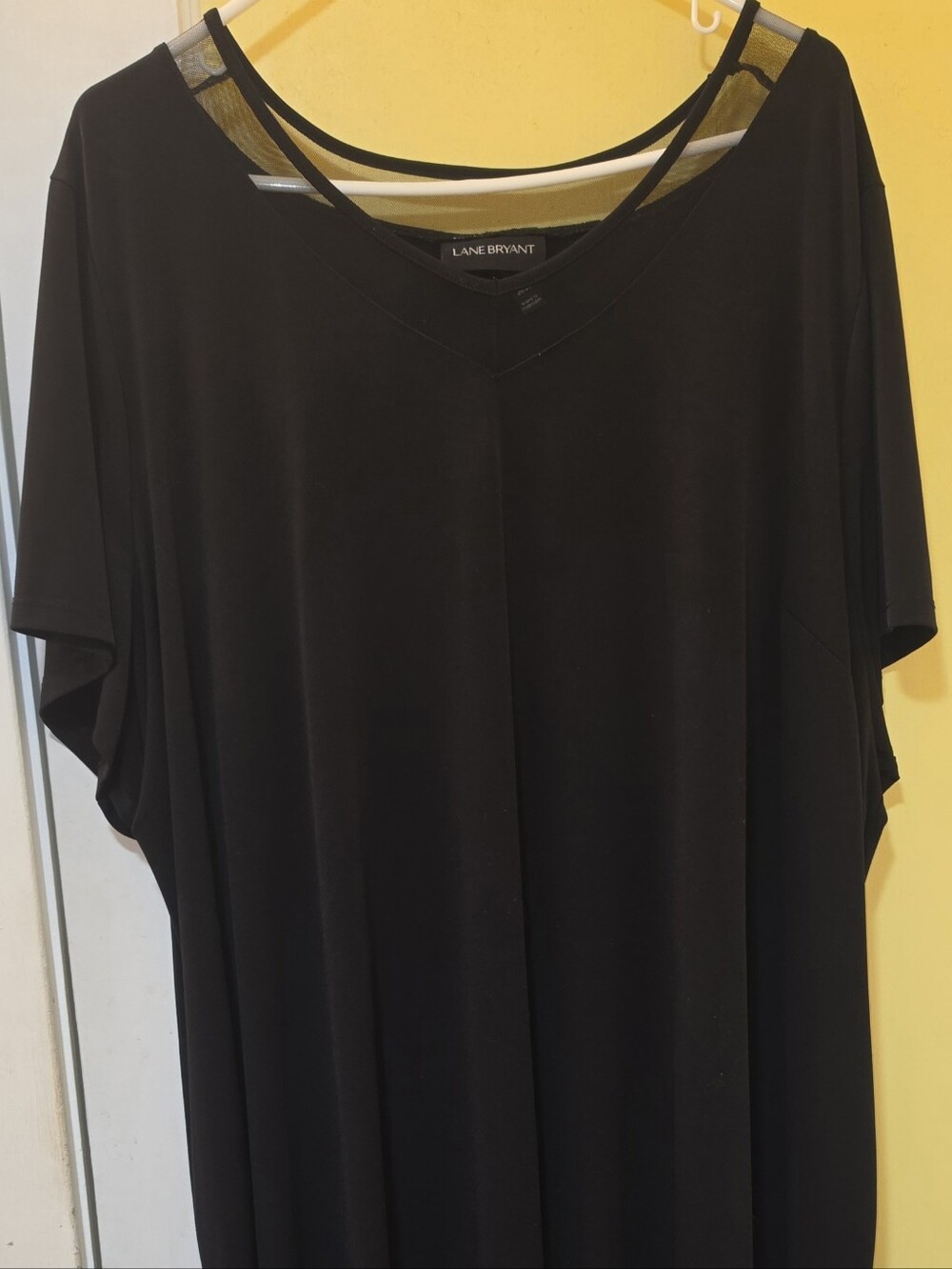 Lane Bryant Black V-Neck Long Dress